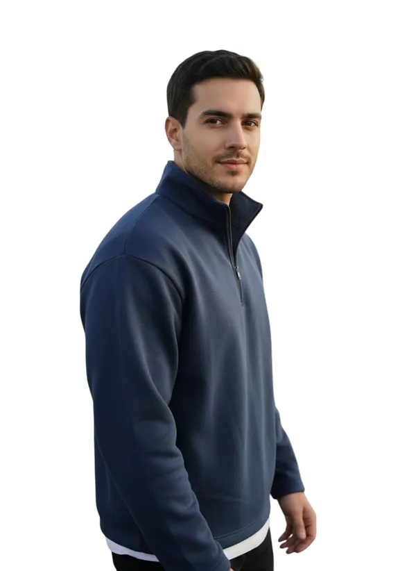 Navy_Blue_Premium_Cotton_Fleece_Hoodie_For_Men