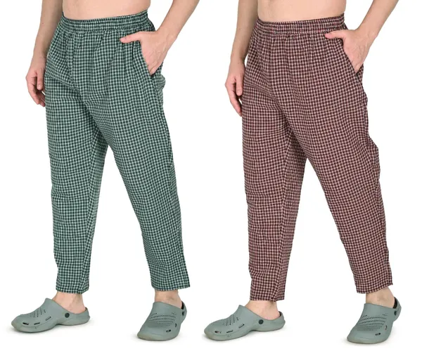 Green_And_Red_Premium_Regular_Fit_Cotton_Blend_Casual_Style_Pyjama_Dual_Pockets_Jip_Breathable_Waistband_Anti_Bacterial_Soft_Pyjama_For_Mens_(Pack_Of_2)