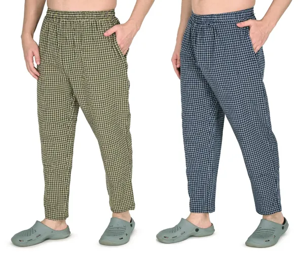 Yellow_And_Blue_Premium_Regular_Fit_Cotton_Blend_Casual_Style_Pyjama_Dual_Pockets_Jip_Breathable_Waistband_Anti_Bacterial_Soft_Pyjama_For_Men_(Pack_Of_2)