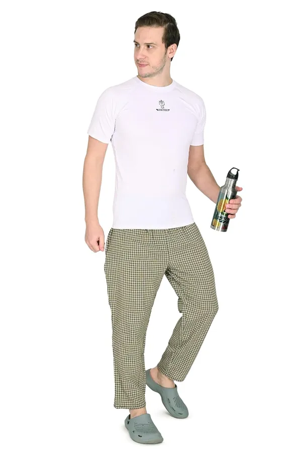 Yellow_Premium_Regular_Fit_Cotton_Blend_Pyjama_With_Dual_Pockets_Breathable_Waistband_Plus_Casual_Style_Gym_Workout_For_Men