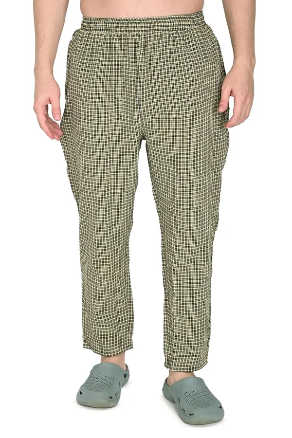 Yellow_Premium_Regular_Fit_Cotton_Blend_Pyjama_With_Dual_Pockets_Breathable_Waistband_Plus_Casual_Style_Gym_Workout_For_Men