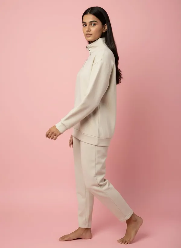 Skin_Premium_Half_Zip_Sweatshirt_Light_Fleece_Winter_Pullover_Casual_Top_Tailored_Fit_For_Women