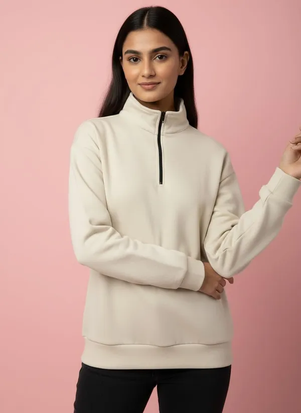 Skin_Premium_Half_Zip_Sweatshirt_Light_Fleece_Winter_Pullover_Casual_Top_Tailored_Fit_For_Women
