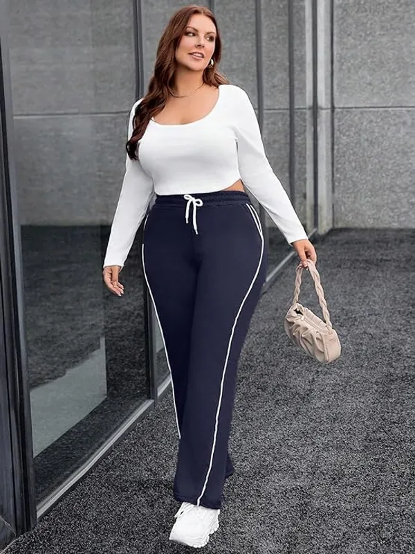 Blue_Premium_Striped_Track_Pants_For_Women