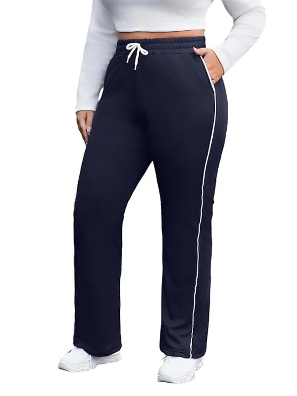 Blue_Premium_Striped_Track_Pants_For_Women