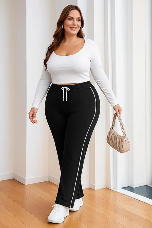 Black_Premium_Striped_Track_Pants_For_Women