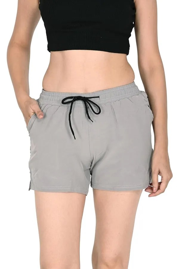 Grey_Premium_Cotton_With_Pocket_For_Yoga_Gym_Sports_Workout_Active_Wear_Shorts_For_Women_(Pack_Of_6)