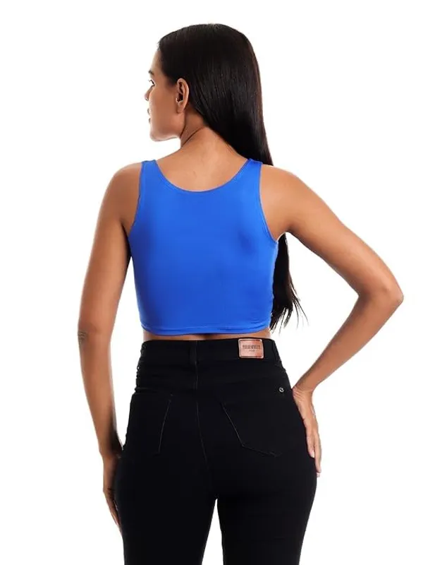 Blue_Premium_Truness_Cotton_Readymade_Saree_Blouse_Round_Neck_Regular_Fit_Sleeveless_Stretchable_Dobby_Blouse_Saree_Blouse_Stylish_For_Women