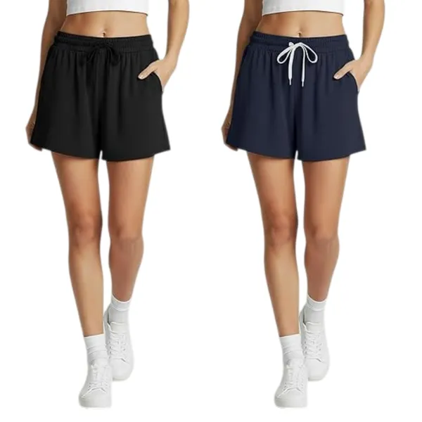 Black_And_Blue_Premium_Cotton_Jogger_Shorts_With_Pockets_For_Women
