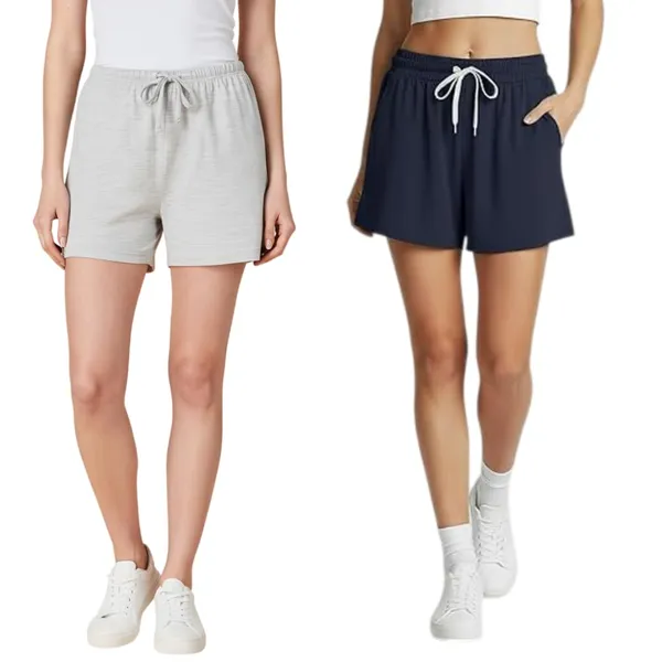 Blue_And_Grey_Premium_Cotton_Jogger_Shorts_With_Pockets_For_Women_(Pack_Of_2)