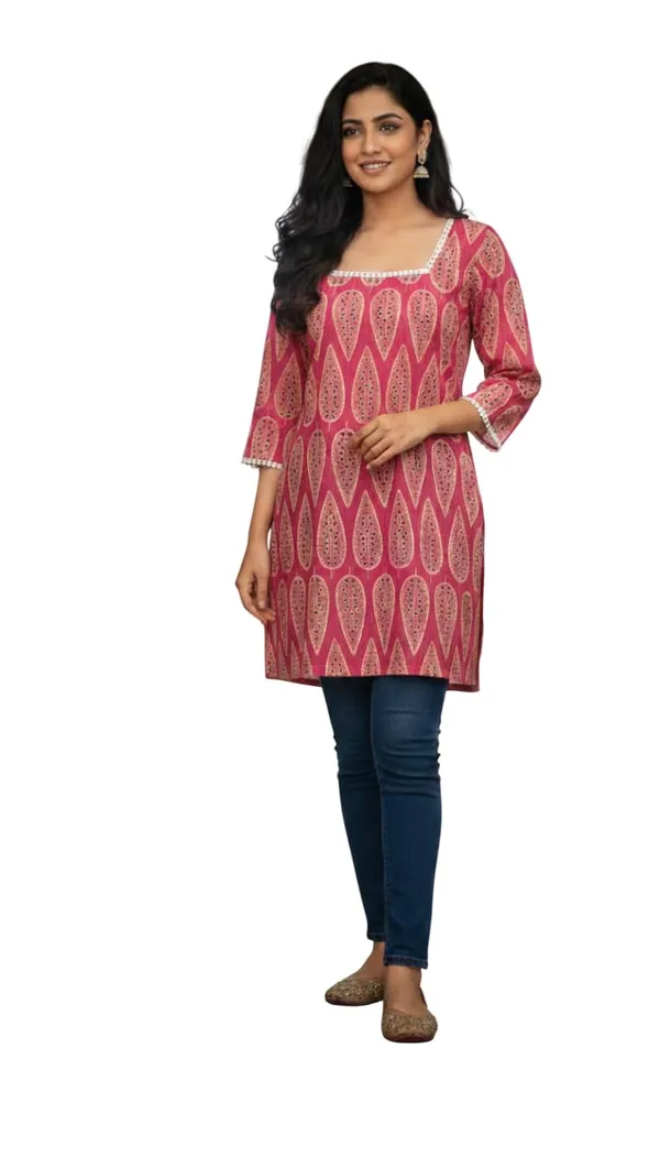 Magenta_Premium_Rayon_Printed_Square_Neck_Kurti_For_For_Women_(Pack_Of_8)