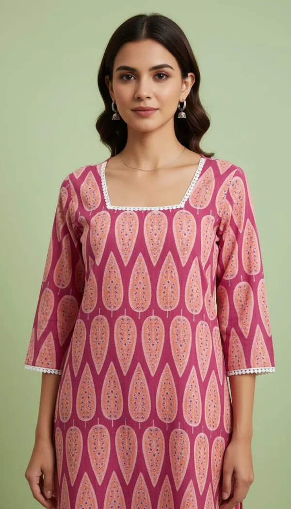 Magenta_Premium_Rayon_Printed_Square_Neck_Kurti_For_For_Women_(Pack_Of_8)