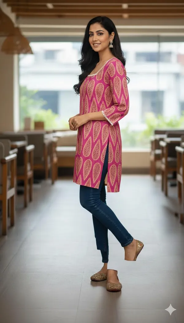 Magenta_Premium_Rayon_Printed_Square_Neck_Kurti_For_For_Women_(Pack_Of_8)