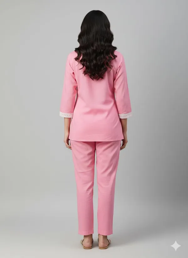 Pink_Premium_Rayon_Short_Kurti_For_Women