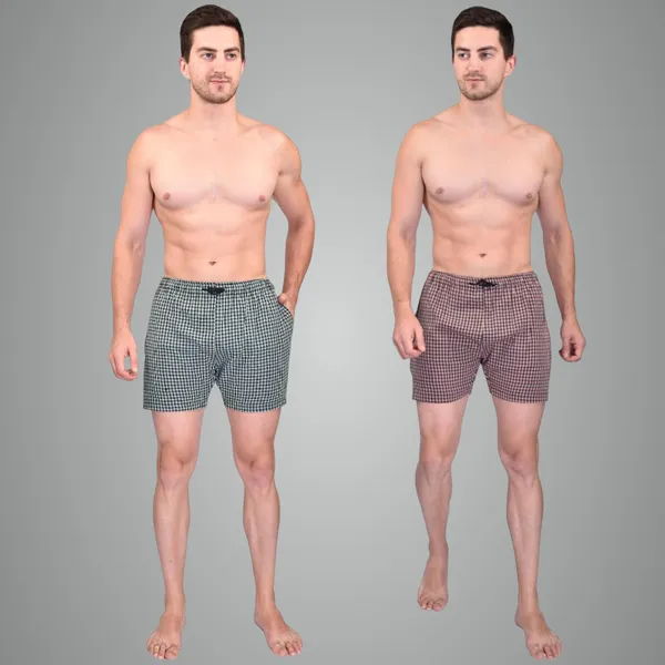Green_And_Red_Premium_Cotton_Stripe_Boxer_Shorts_For_Mens_(Pack_Of_2)