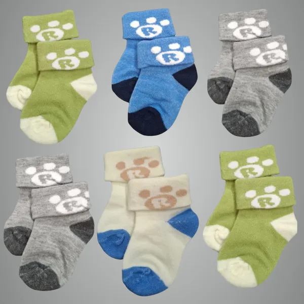 Multicolor_Premium_Baby_Ankle_Socks_For_Baby_(Pack_Of_6)