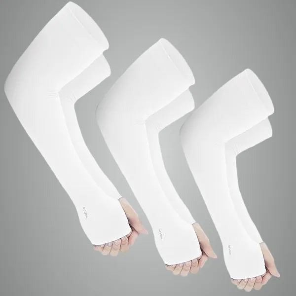 White_Premium_Arm_Sleeves_With_Uv_Protection_For_Adults_(Pack_Of_6)