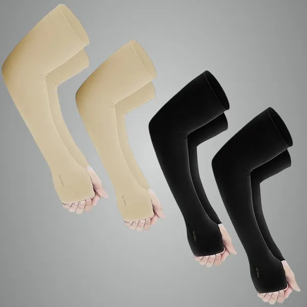 Beige_And_Black_Premium_Uv_Protection_Arm_Sleeves_For_Adults_(Pack_Of_8)