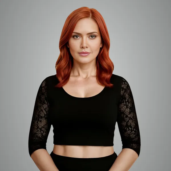 Black_Premium_Cotton_Lycra_Saree_Blouse_For_Women