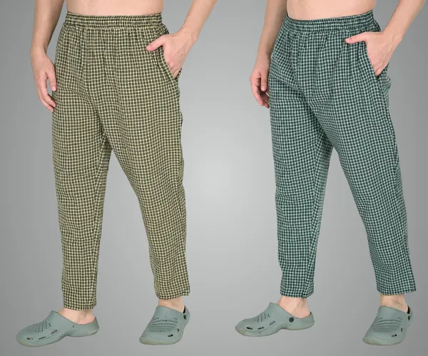Yellow_And_Green_Premium_Cotton_Blend_Pyjama_For_Men_(Pack_Of_2)