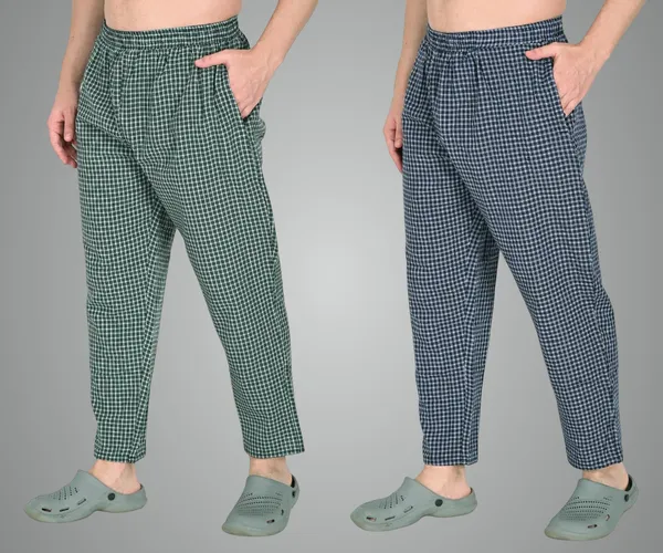 Green_And_Navy_Blue_Premium_Cotton_Blend_Pyjama_For_Men_(Pack_Of_2)