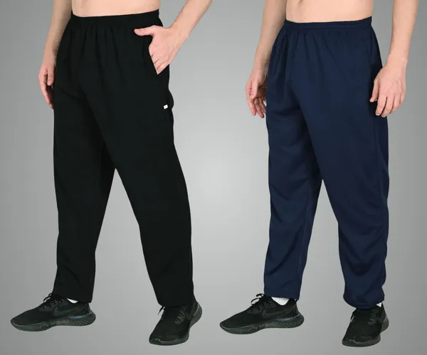 Black_And_Blue_Premium_Teri_Cotton_Blend_Track_Pants_Mid_Rise_Joggers_With_Pockets_Regular_Fit_Side_Piping_Lower_For_Gym_Sports_Workout_For_Men_(Pack_Of_2)
