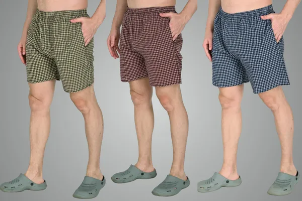 Yellow_And_Red_And_Blue_Premium_Cotton_Checkered_Boxer_Shorts_With_Pocket_Ultra_Light_Soft_Comfort_For_Mens_(Pack_Of_3)