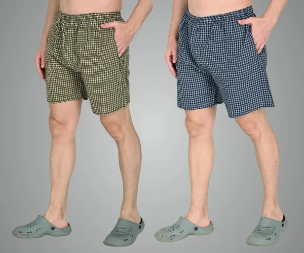 Yellow_And_Blue_Premium_Cotton_Checkered_Boxer_Shorts_With_Pocket_Ultra_Light_Soft_Comfort_For_Men_(Pack_Of_2)