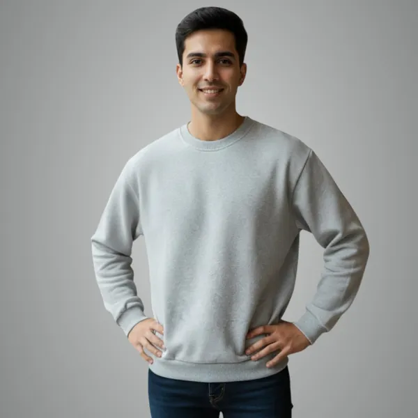Grey_Premium_Round_Neck_Sweatshirt_For_Men