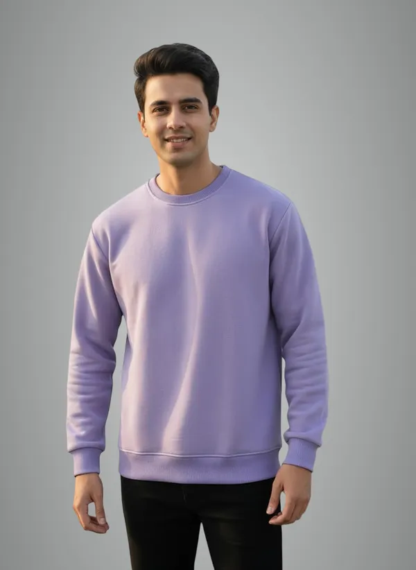 Lavender_Premium_Round_Neck_Sweatshirt_For_Men