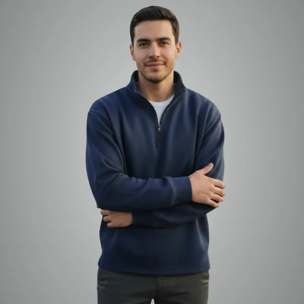 Navy_Blue_Premium_Cotton_Fleece_Hoodie_For_Men
