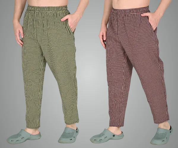 Yellow_And_Red_Premium_Regular_Fit_Cotton_Blend_Casual_Style_Pyjama_Dual_Pockets_Jip_Breathable_Waistband_Anti_Bacterial_Soft_Pyjama_For_Men_(Pack_Of_2)