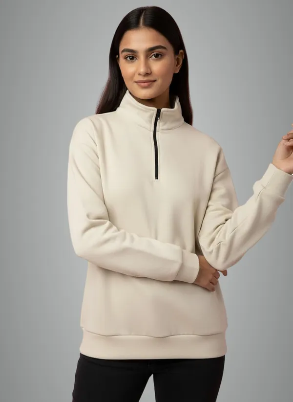 Skin_Premium_Half_Zip_Sweatshirt_Light_Fleece_Winter_Pullover_Casual_Top_Tailored_Fit_For_Women