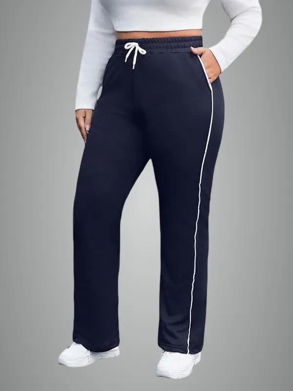 Blue_Premium_Striped_Track_Pants_For_Women