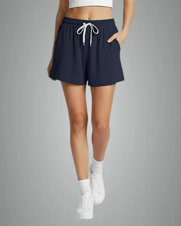 Blue_Premium_Cotton_Jogger_Shorts_For_Women