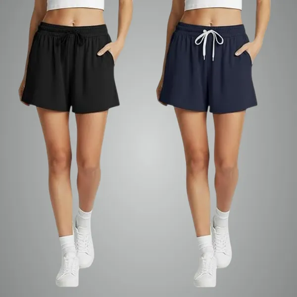 Black_And_Blue_Premium_Cotton_Jogger_Shorts_With_Pockets_For_Women