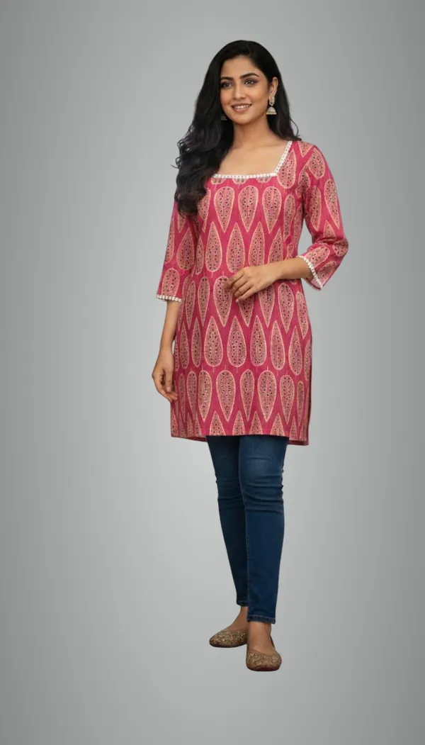Magenta_Premium_Rayon_Printed_Square_Neck_Kurti_For_For_Women_(Pack_Of_8)