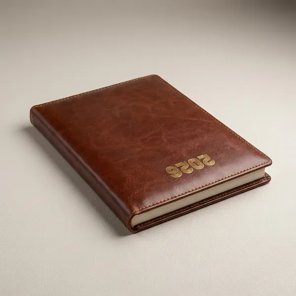 White_Premium_Leather_Planner_Diary_2023_with_Daily_Pages_And_Calendar_Reference_And_Premium_Brown_Leather_Diary_Planner_with_2019_Calendar_Pages_Pack_Of_2