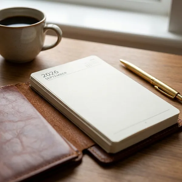 White_Premium_Leather_Planner_Diary_2023_with_Daily_Pages_And_Calendar_Reference_And_Premium_Brown_Leather_Diary_Planner_with_2019_Calendar_Pages_Pack_Of_2