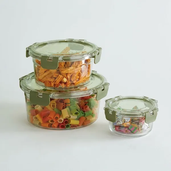 Green_Silicon_Premium_Glass_Food_Storage_Container_Set_With_Locking_Lids_(Pack_Of_3)
