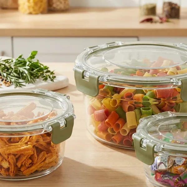 Green_Silicon_Premium_Glass_Food_Storage_Container_Set_With_Locking_Lids_(Pack_Of_3)