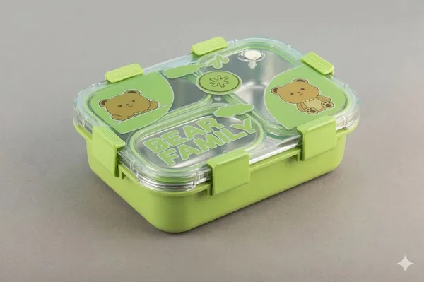 Blue_and_Green_Stainless_Steel_Premium_Bear_Family_3_Compartment_Lunch_Box_For_Kids_(Pack_Of_2)