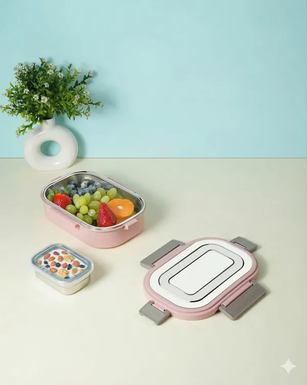 Pink_Stainless_Steel_4_Lock_Stainless_Steel_Lunch_Box