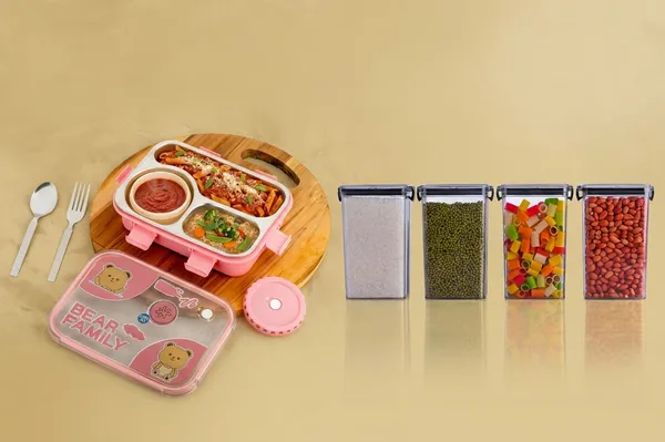 Pink_Stainless_Steel_Premium_lunch_box_and_Food_Storage_Containers_With_Lids_(Pack_Of_5)