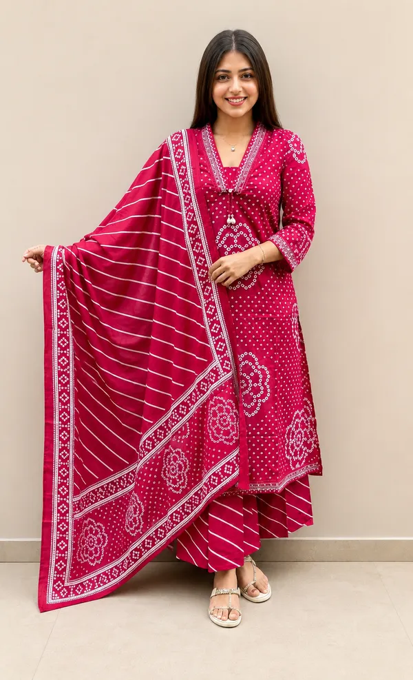 Women_Bandhani_Print_Kurta_Palazzo_Set_with_Dupatta