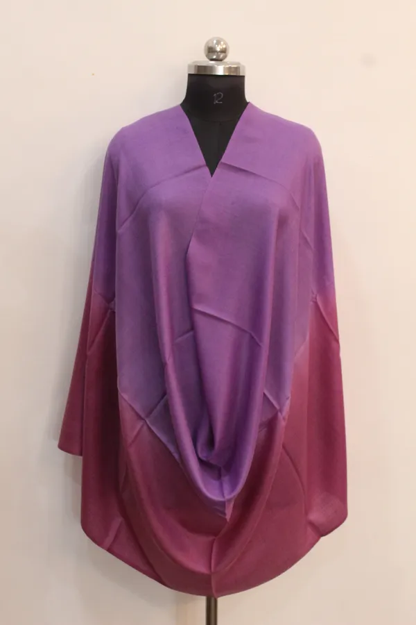 Ombre_Dyed_Purple_And_Maroon_Shaded_Poncho_With_V_Neck