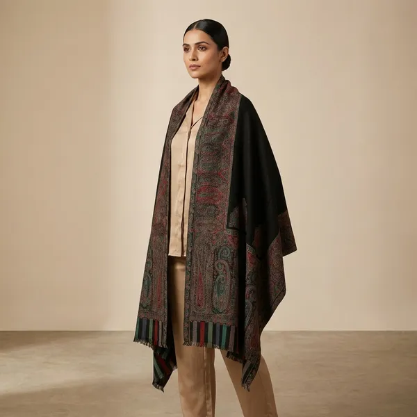 Black_Traditional_Kashmiri_Embroidery_Shawl_For_Women