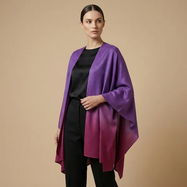 Ombre_Dyed_Purple_And_Maroon_Shaded_Poncho_With_V_Neck