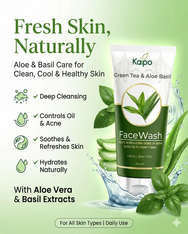 Kaipo_Green_Tea_And_Aloe_Basil_Face_Wash_For_All_Skin_Types_100Ml_Pack_Of_=_2_pc