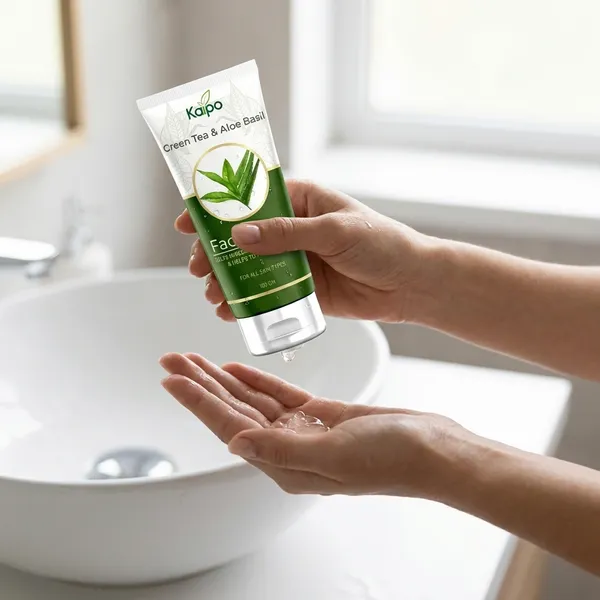 Kaipo_Green_Tea_And_Aloe_Basil_Face_Wash_For_All_Skin_Types_100Ml_Pack_Of_=_2_pc